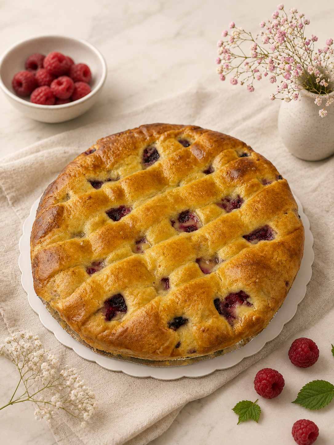 Kuchen de Frambuesa