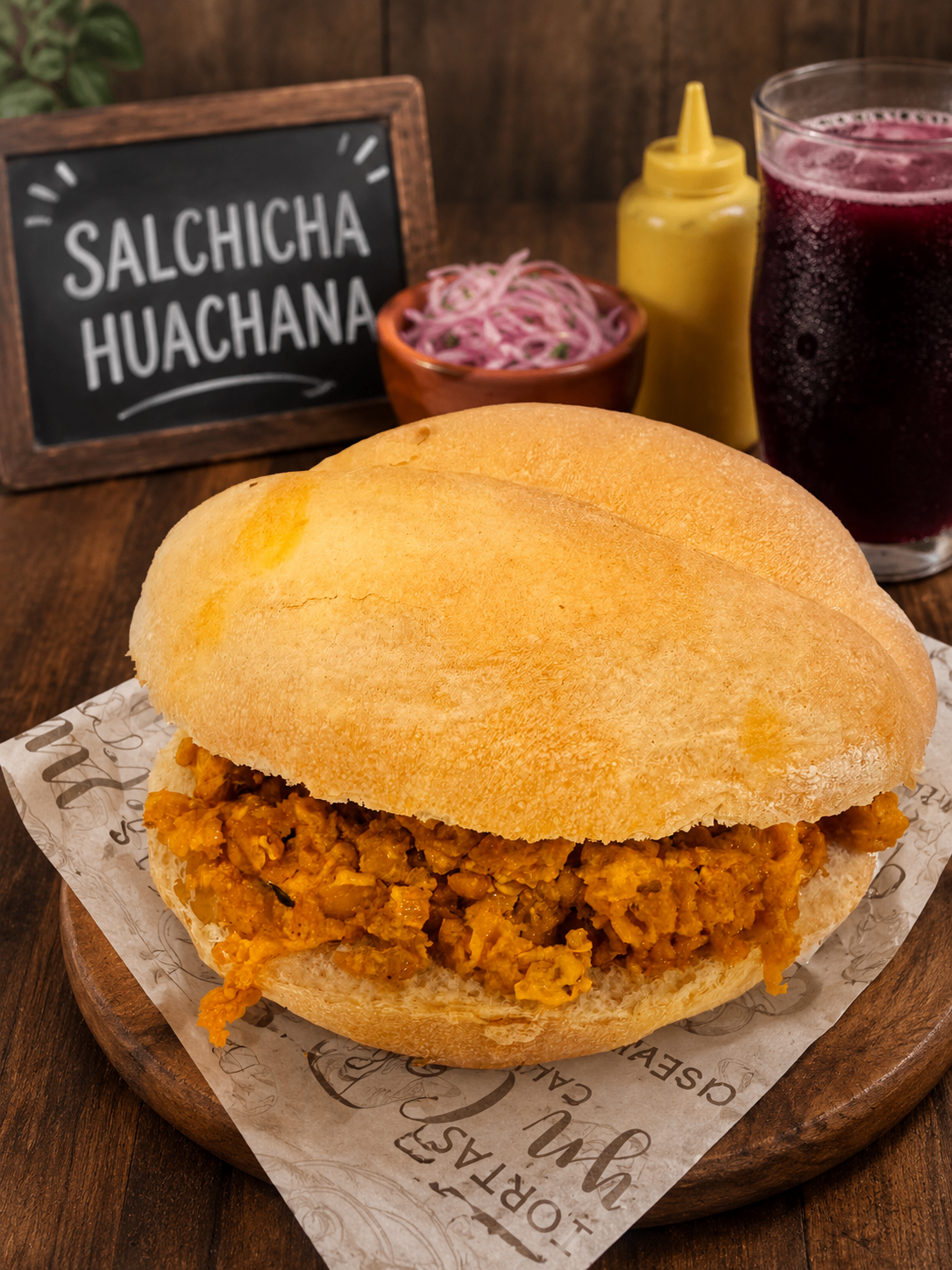 Pan con Salchicha Huachana